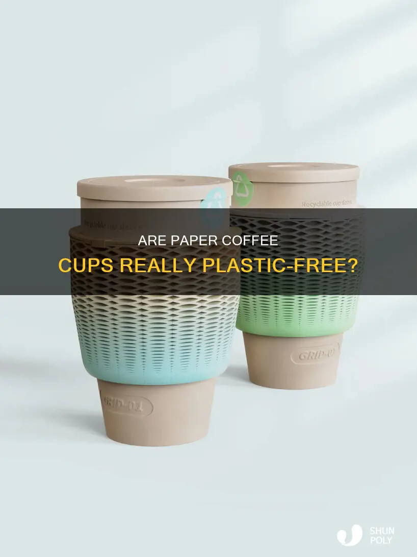 do paper coffee cups have plastic