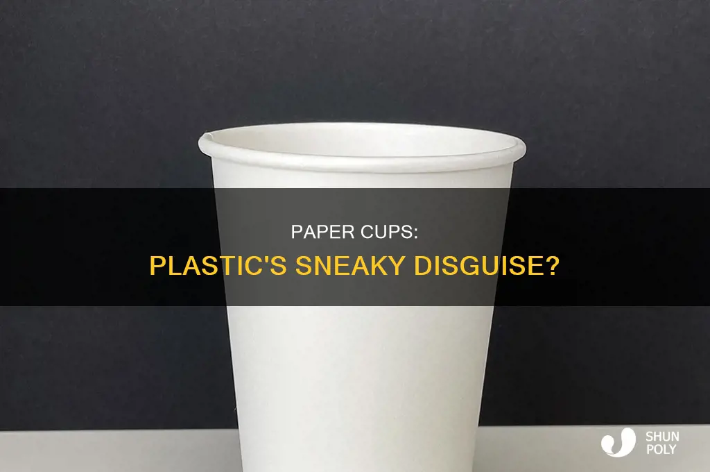 do paper cups contain plastic