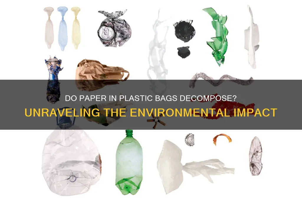 do paper in a plastic bags decompose