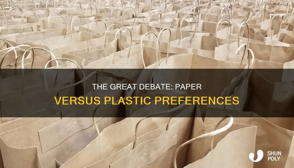 do people prefer paper or plastic