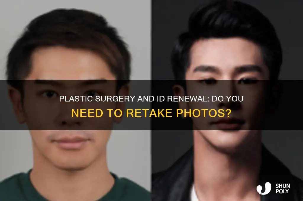 do people retake id if they do plastic surgery