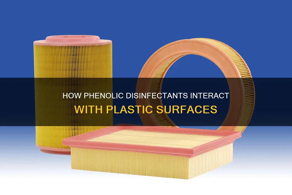 do phenolic compounds disinfectant affect plastic