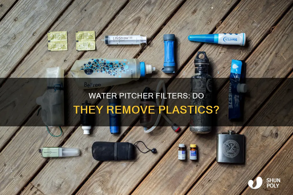 do pitcher water filters filter plastics