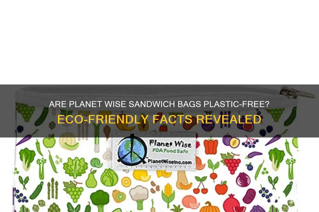 do planet wise sandwich bags have plastic