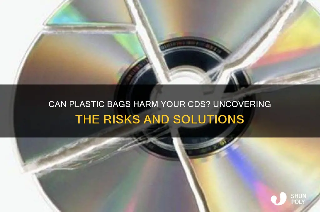 do plastic bags damage cds