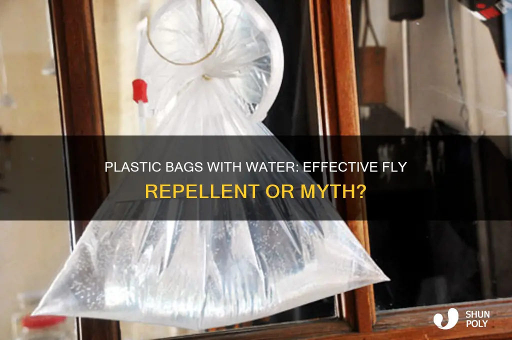 do plastic bags filled with water keep flies away