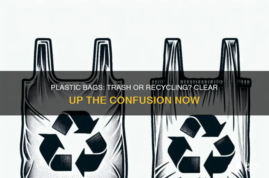 do plastic bags go in garbage or recycling