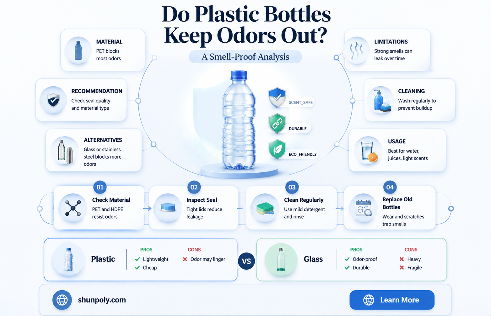 are plastic bottles smell proof