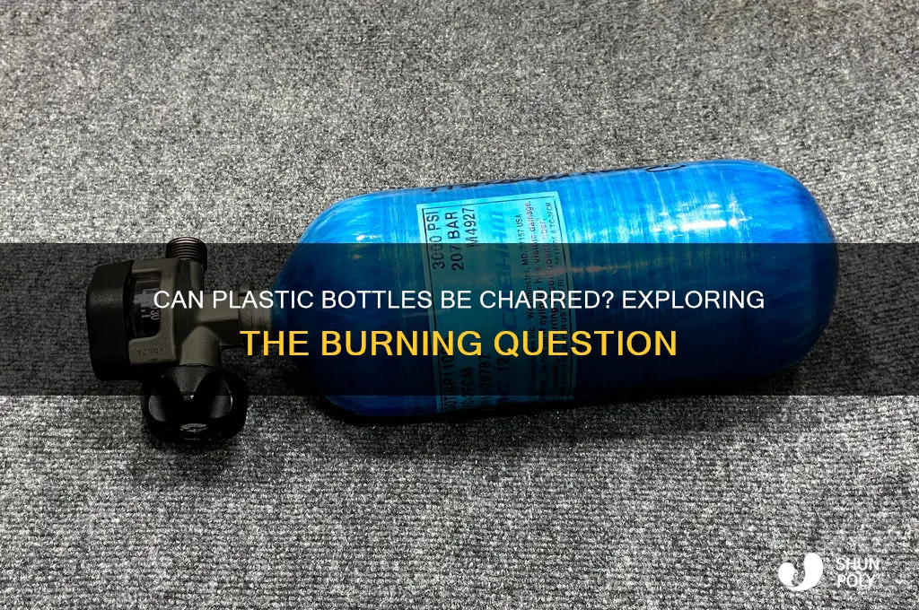 do plastic bottles make char