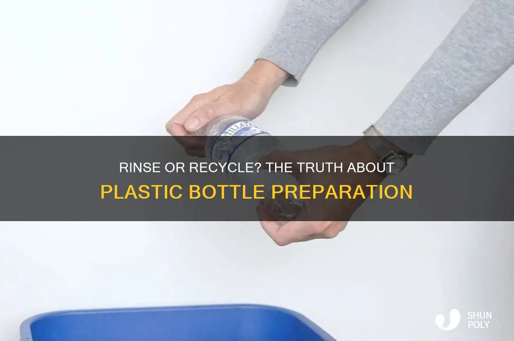 do plastic bottles need to be rinsed before recycling