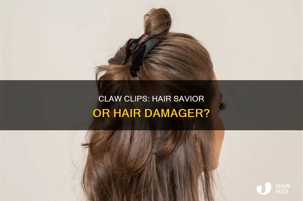 do plastic claw clips damage hair