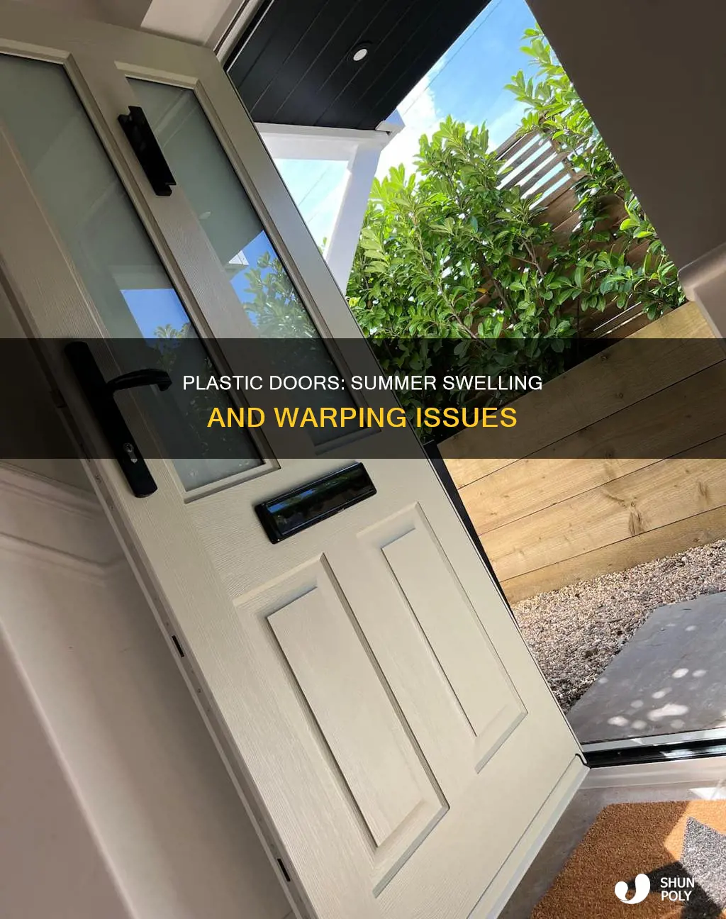 do plastic doors swell in the summer