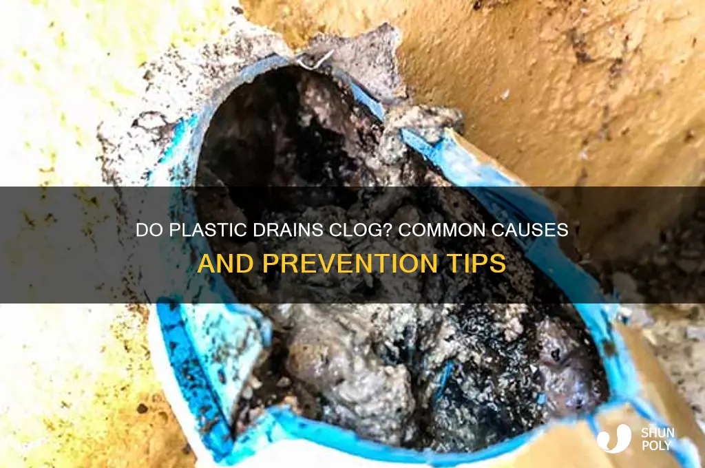 do plastic drains get clogged