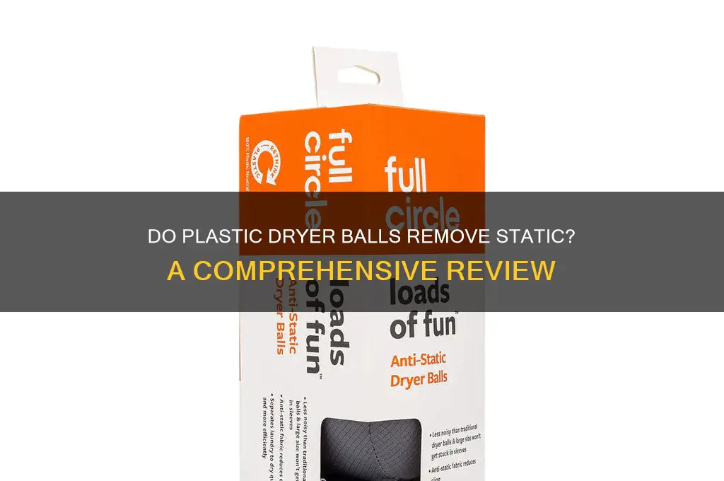 do plastic dryer balls remove static