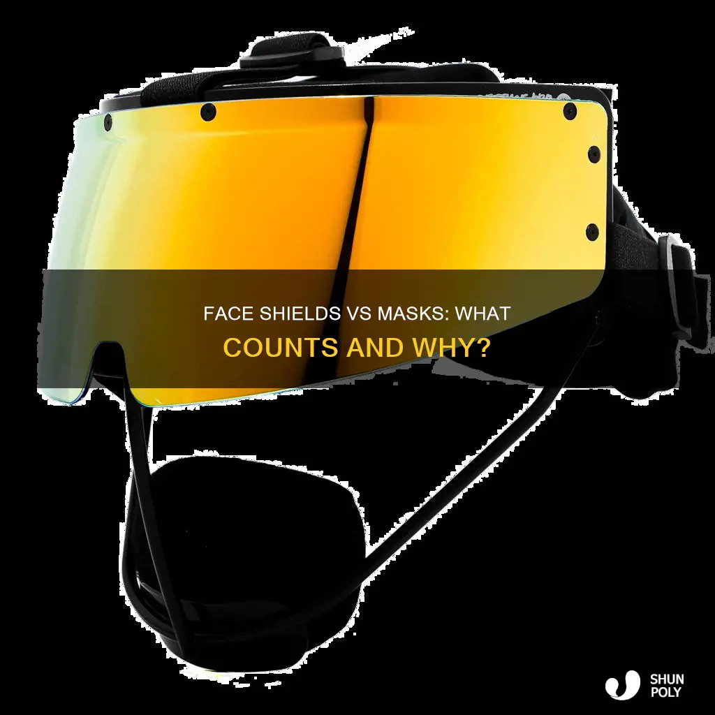 do plastic face shields count as masks