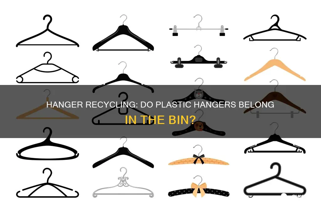 do plastic hangers go in the recycle bin