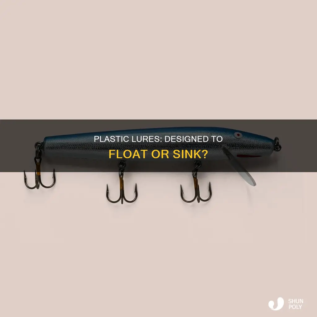 do plastic lures float in water