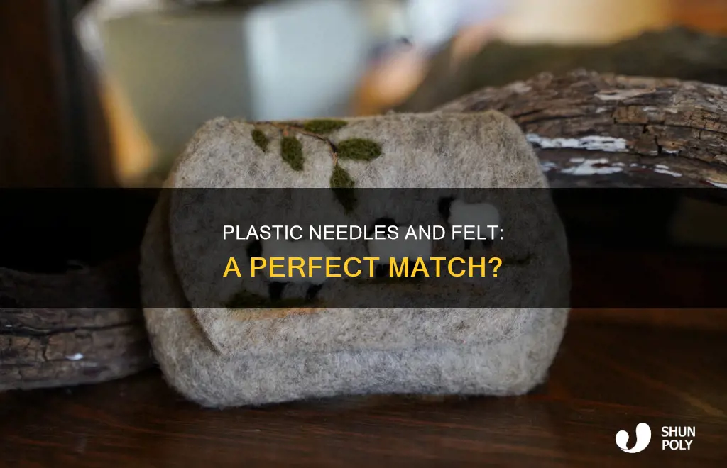 do plastic needles go through felt