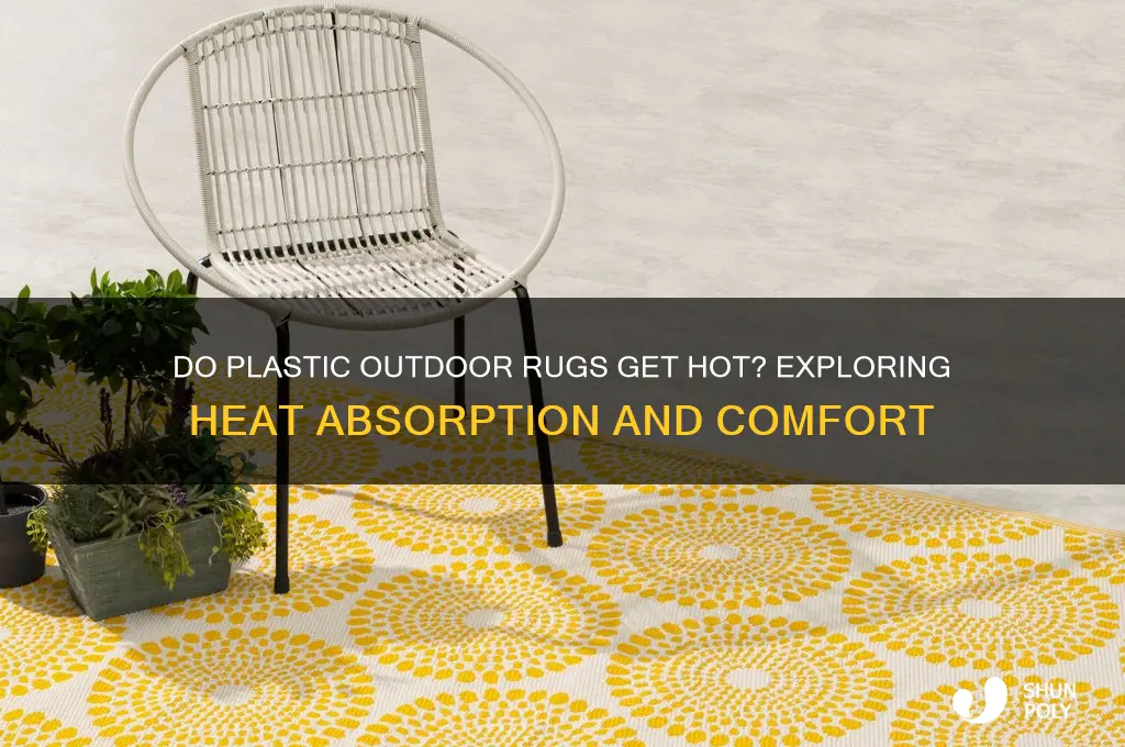 do plastic outdoor rugs get hot