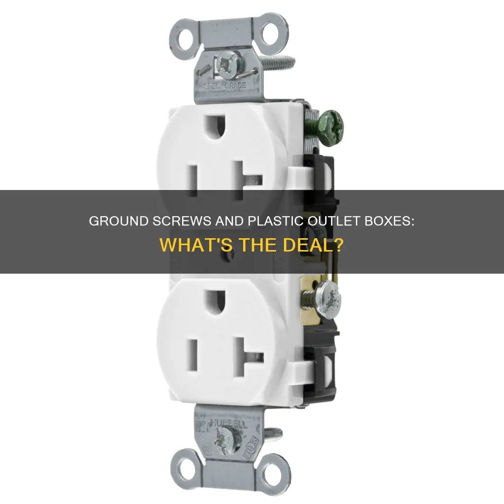 do plastic outlet boxes have ground screws