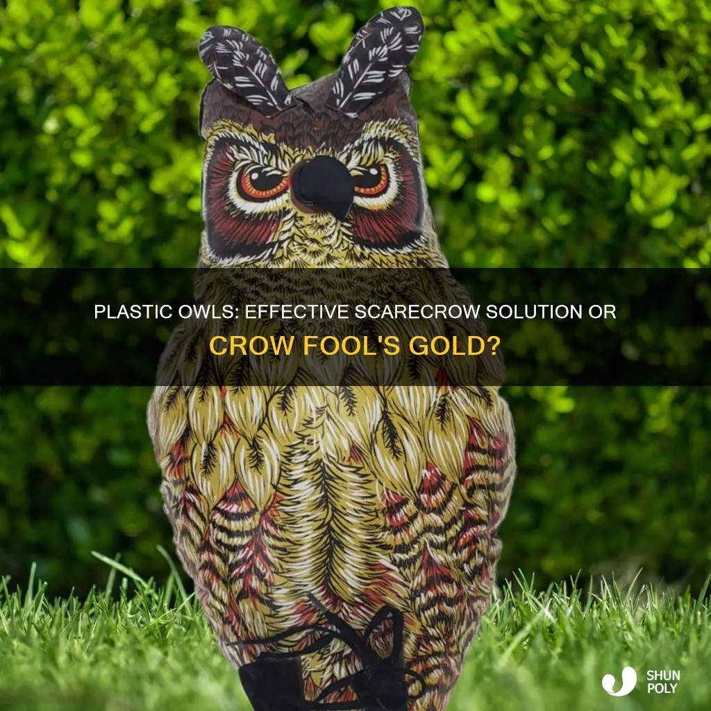 do plastic owls keep crows away