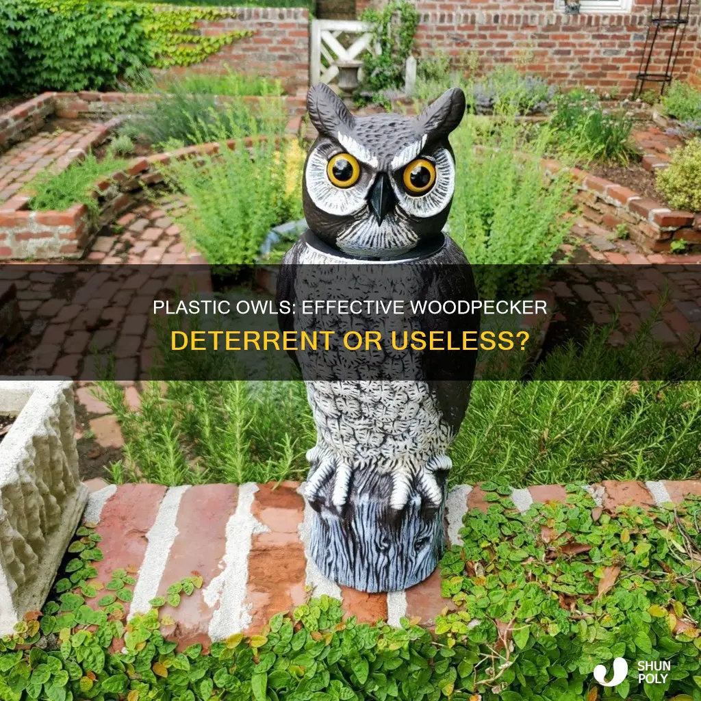 do plastic owls keep woodpeckers away