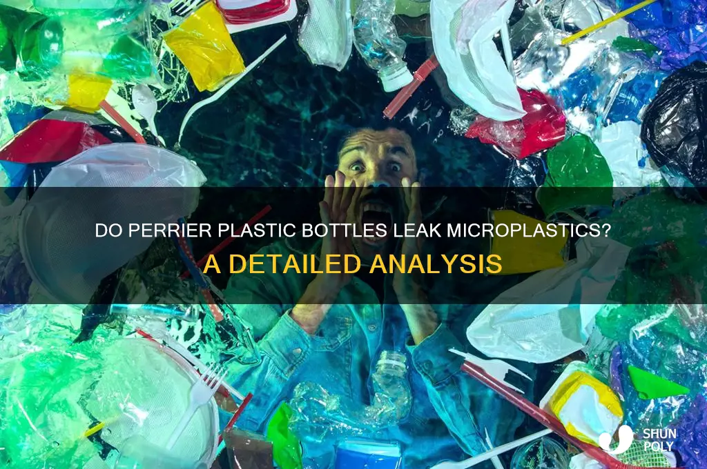do plastic perrier bottles leak out platic