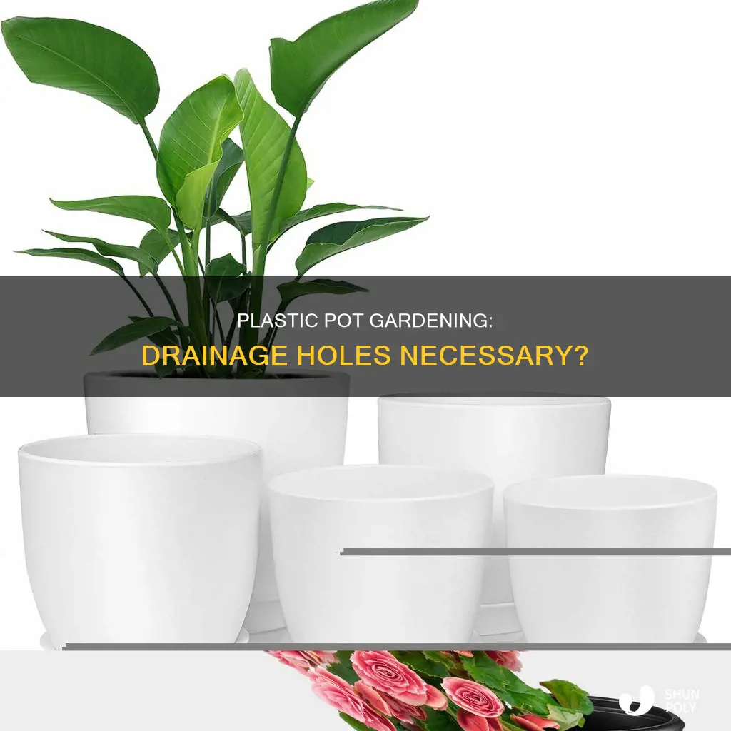 do plastic pots need drainage holes