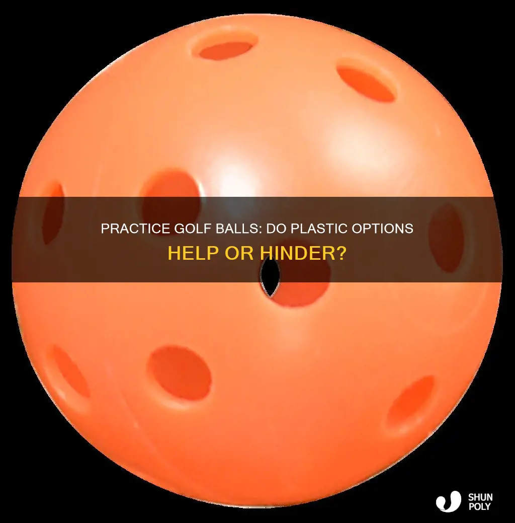 do plastic practice golf balls help