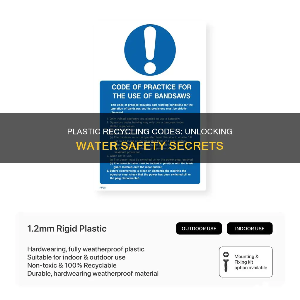 do plastic recycle codes indicate safety for wter