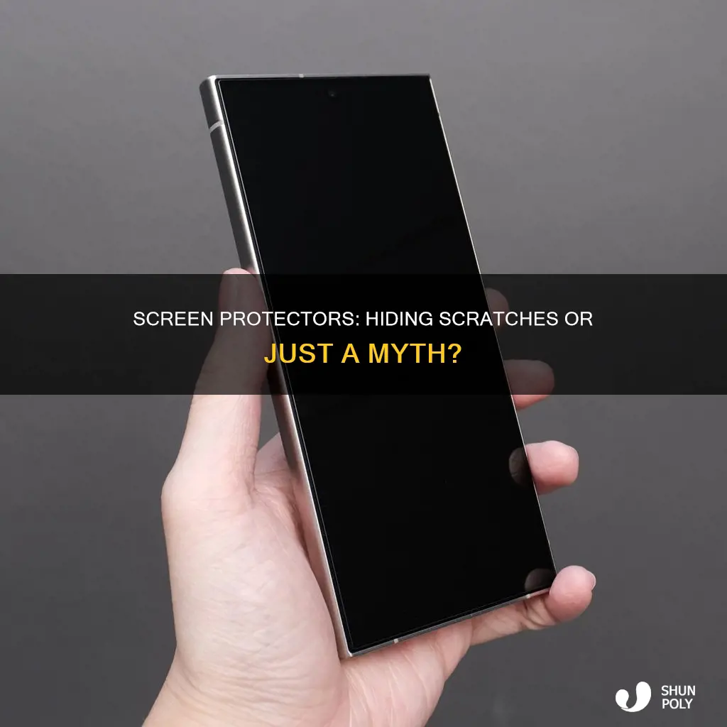do plastic screen protectors hide scratches