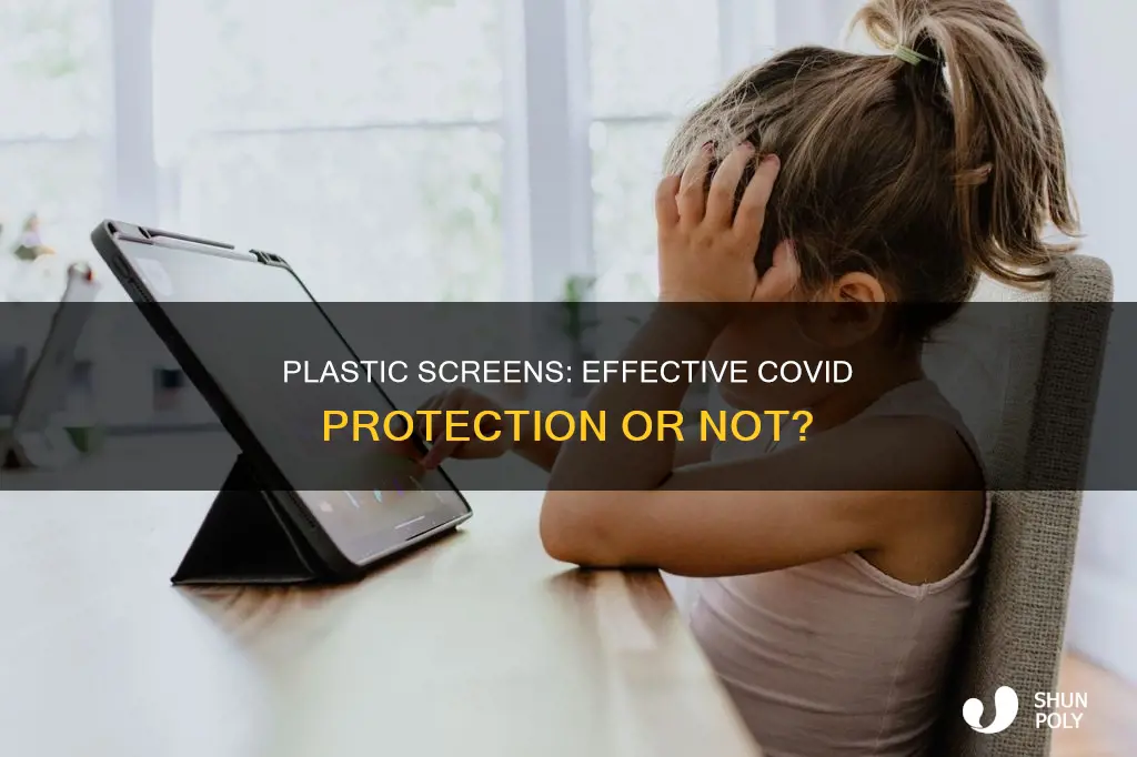 do plastic screens protect against covid