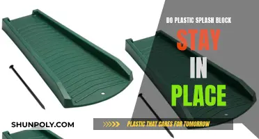How to Secure Plastic Splash Blocks in Place?