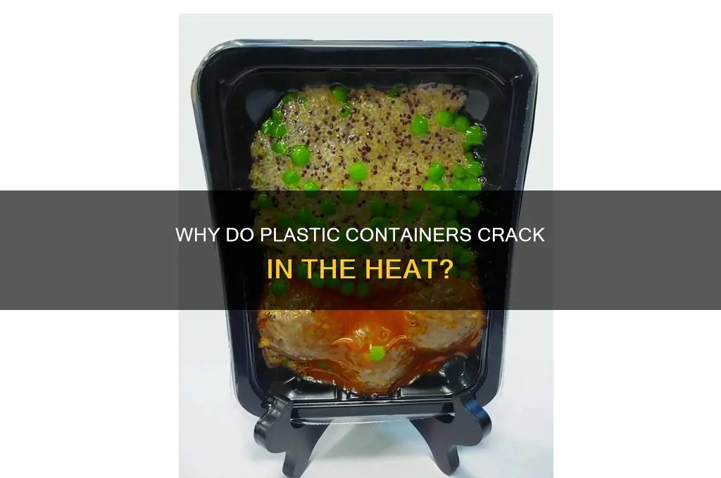 do plastic storage containers always crack in the heat