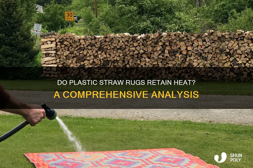 do plastic straw rugs get hot