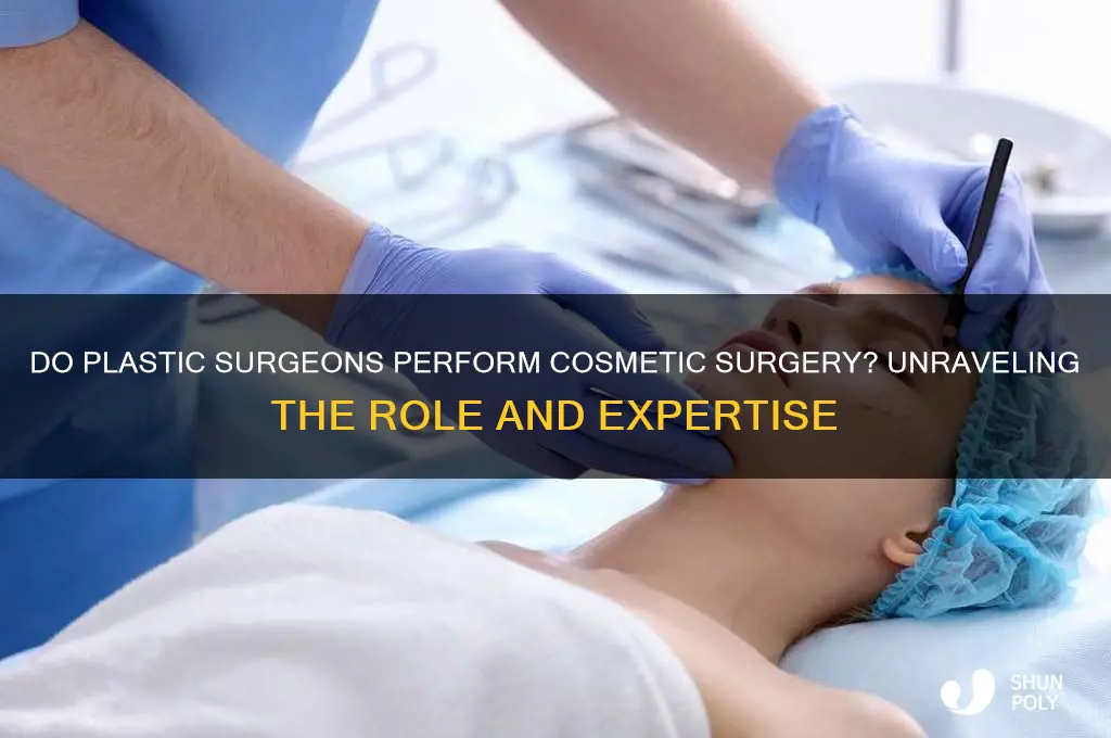 do plastic surgeons do cosmetic surgery