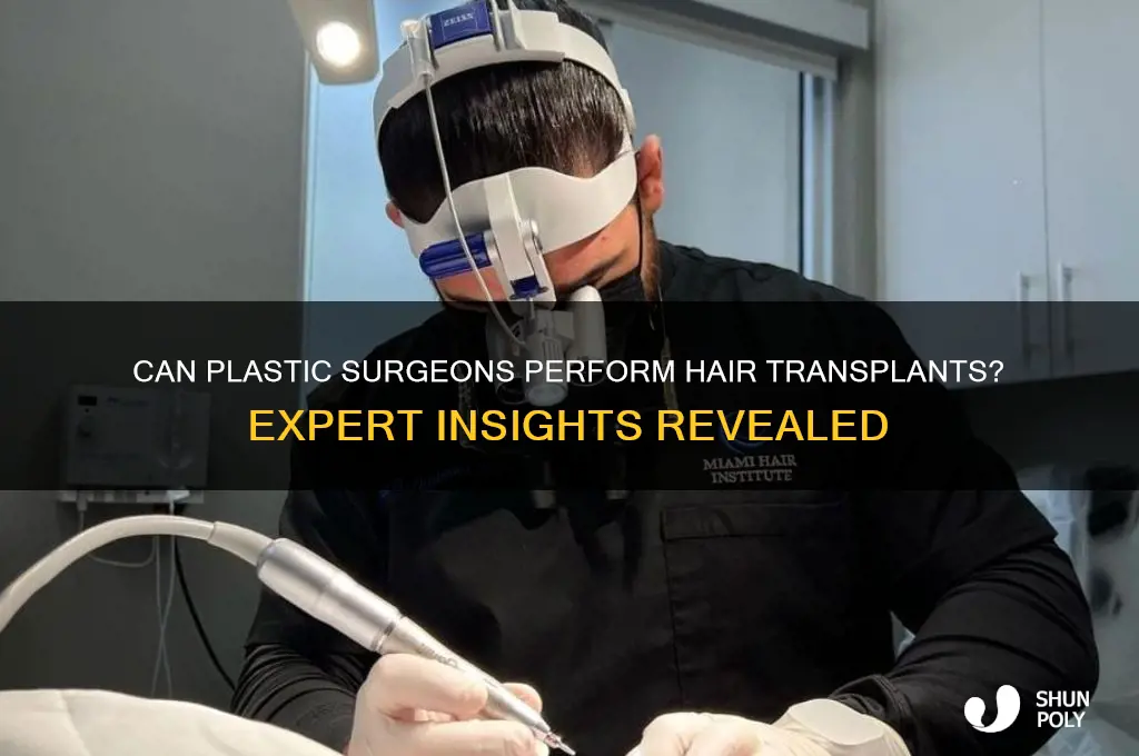 do plastic surgeons do hair transplant