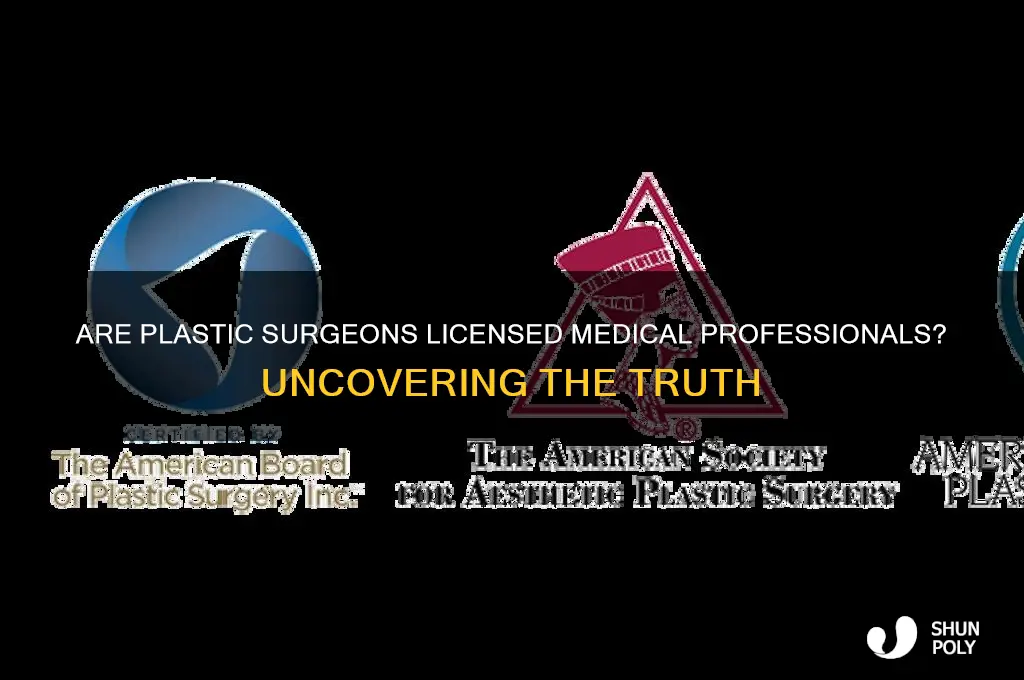 do plastic surgeons have license to practice medicine