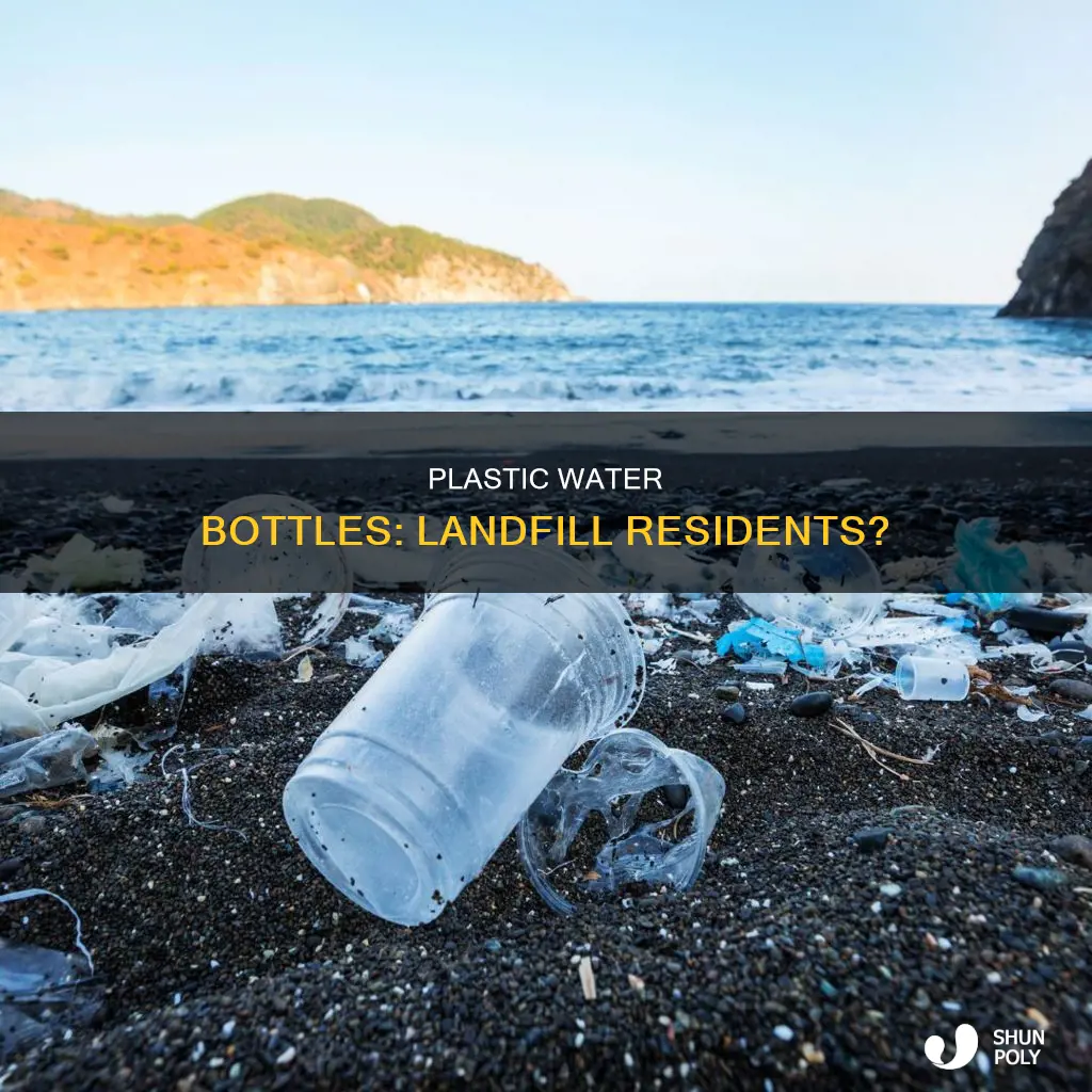 do plastic water botttles sit in landfills