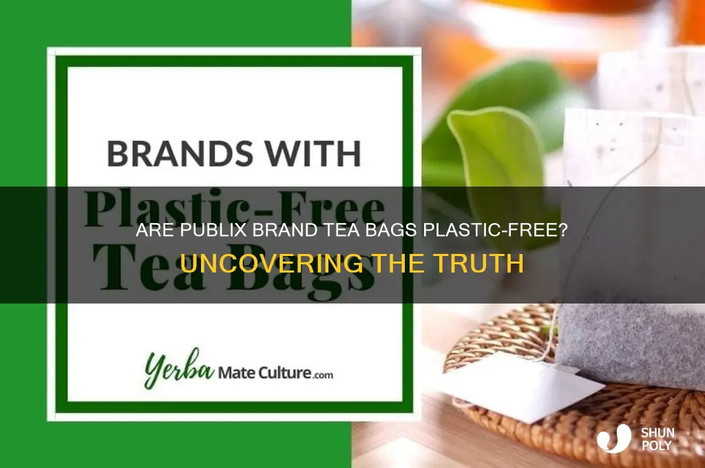 do publix brand tea bags have plastic