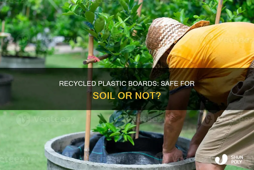 do recycled plastic boards leach into soil