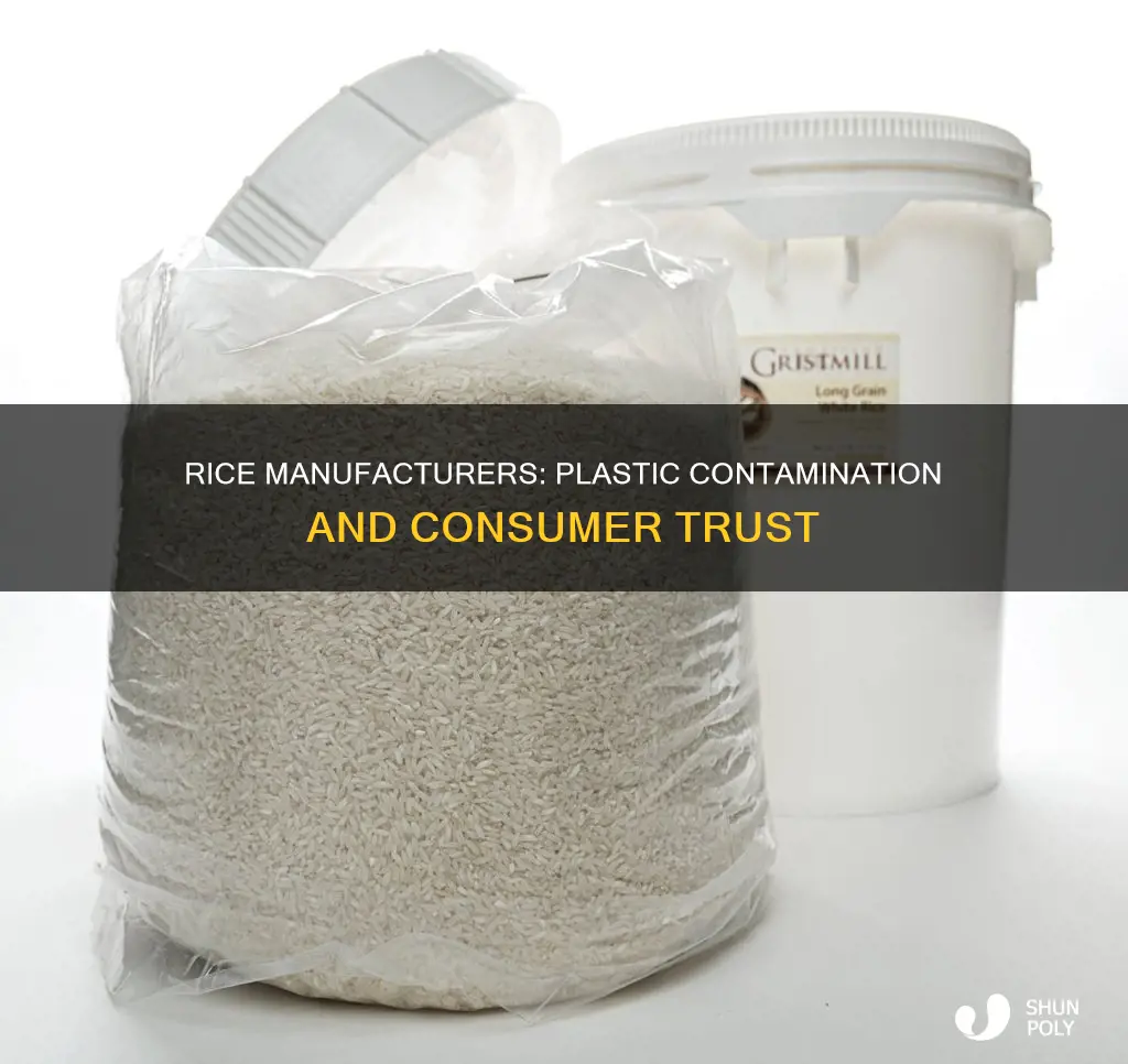 do rice manufacturers really add plastic