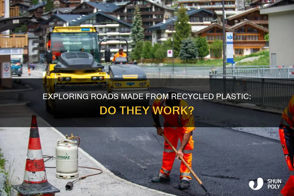 do roads made from recycled plastic work