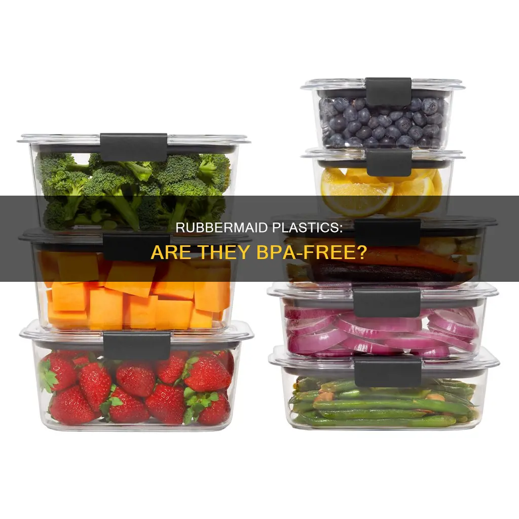 do rubbermaid plastics have bpa in them