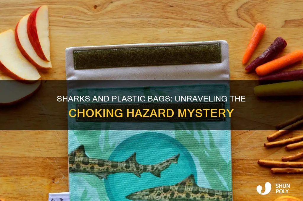 do sharks choke on plastic bags