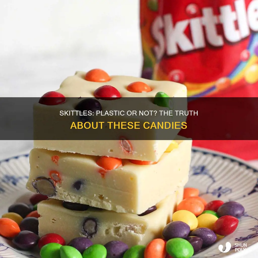 do skittles have plastic in them