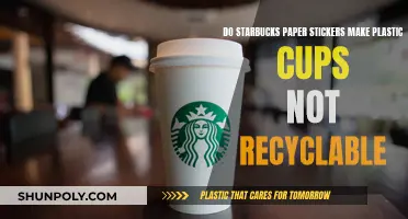 Starbucks' Paper Stickers: A Barrier to Recycling Plastic Cups?