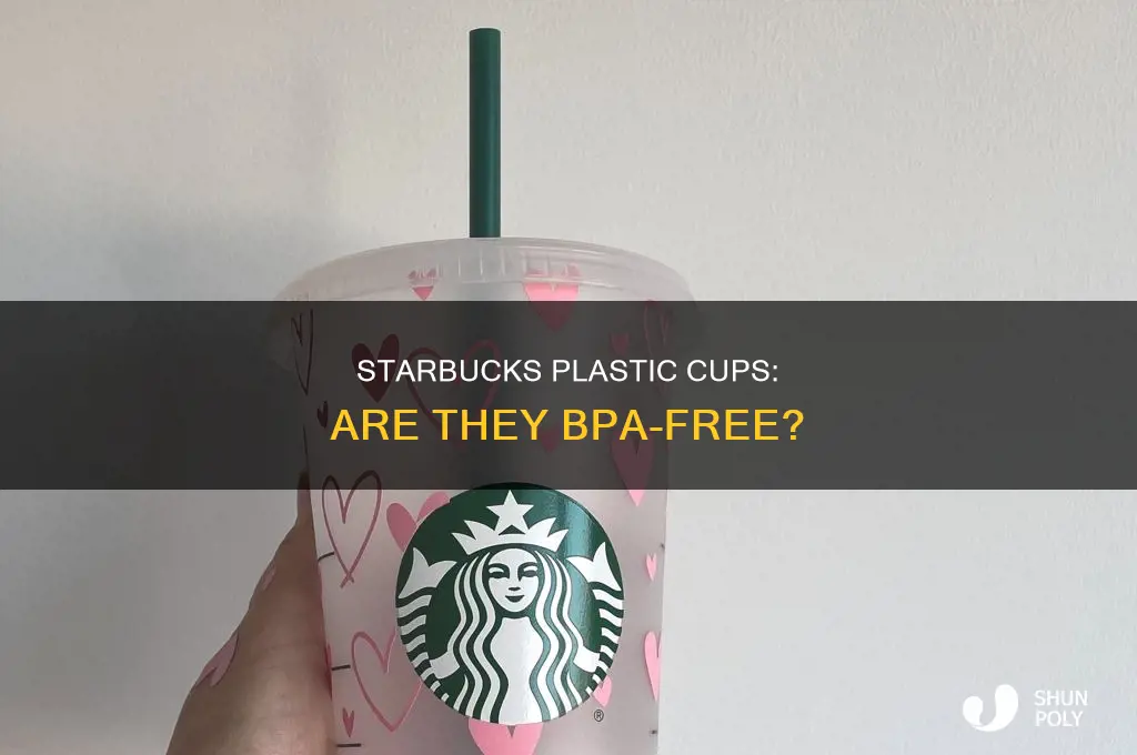 do starbucks plastic cups contain bpa