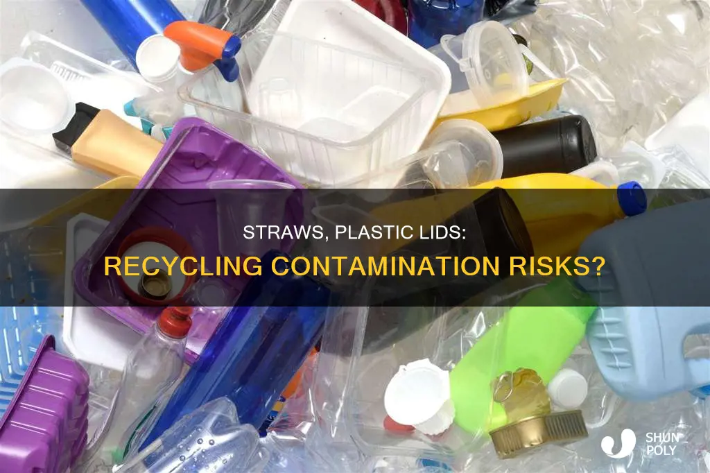 do straws plastic lids contaminate recycling