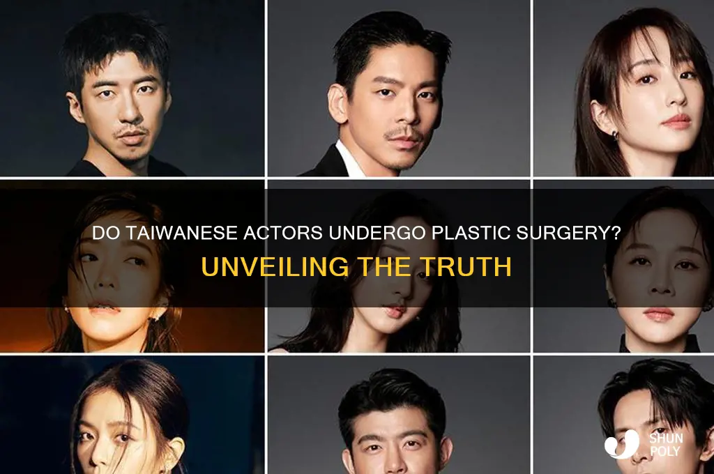 do taiwanese actors get plastic surgery